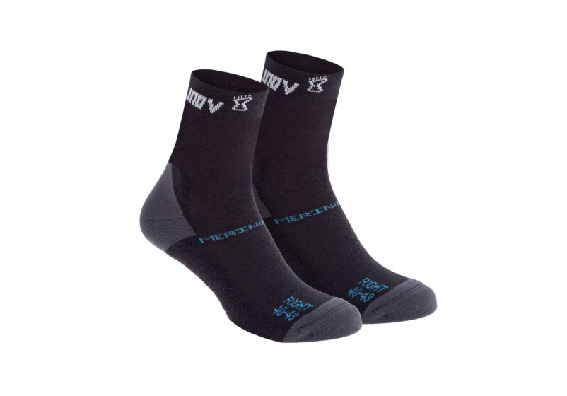 Inov-8 Merino High (Twin Pack) Mens Running Socks Black Australia (KWRLPF854)